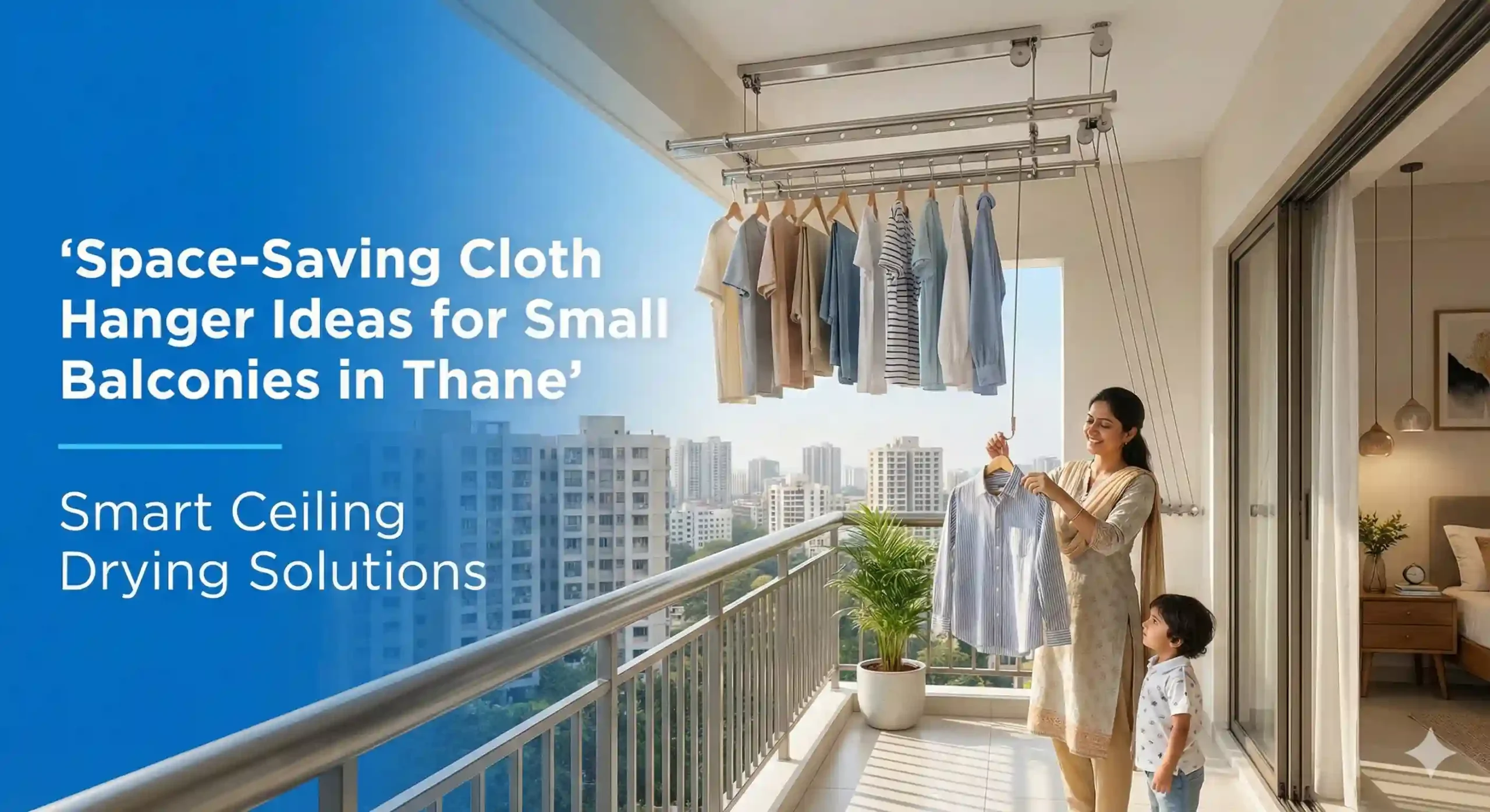 Space-Saving Cloth Hanger Ideas for Small Balconies in Thane