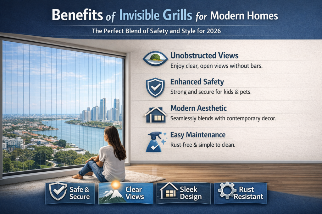 Benefits of Invisible Grills for Modern Homes