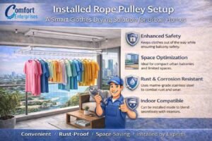 Installed Rope Pulley Setup
