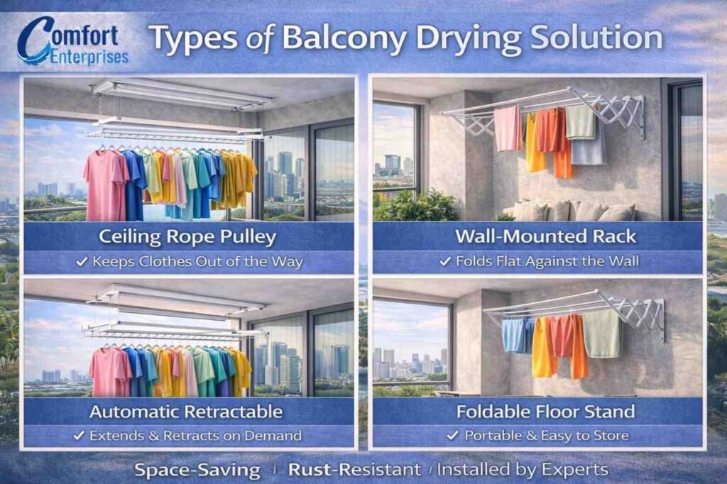 Types of Balcony Drying Solution